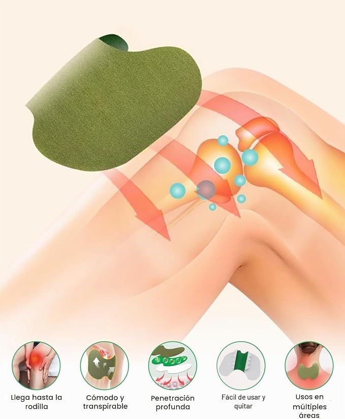 Parches Naturales de Rodilla RK™ – Alivio hasta 8 Horas